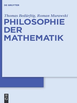 cover image of Philosophie der Mathematik